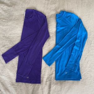 2 Gap Long Sleeve Workout tops